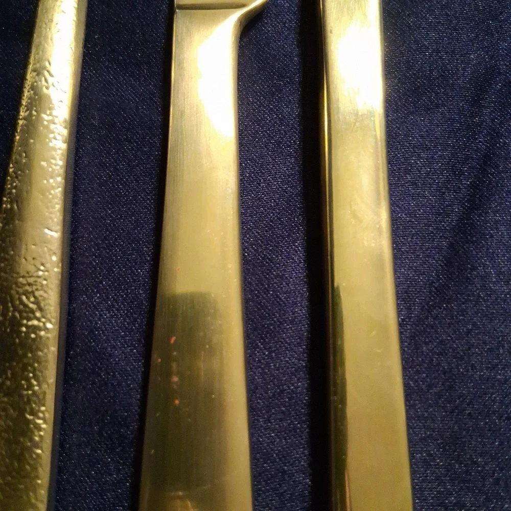 Oneida Gold Flatware Mixed Lot 1 Fork 3 Knives